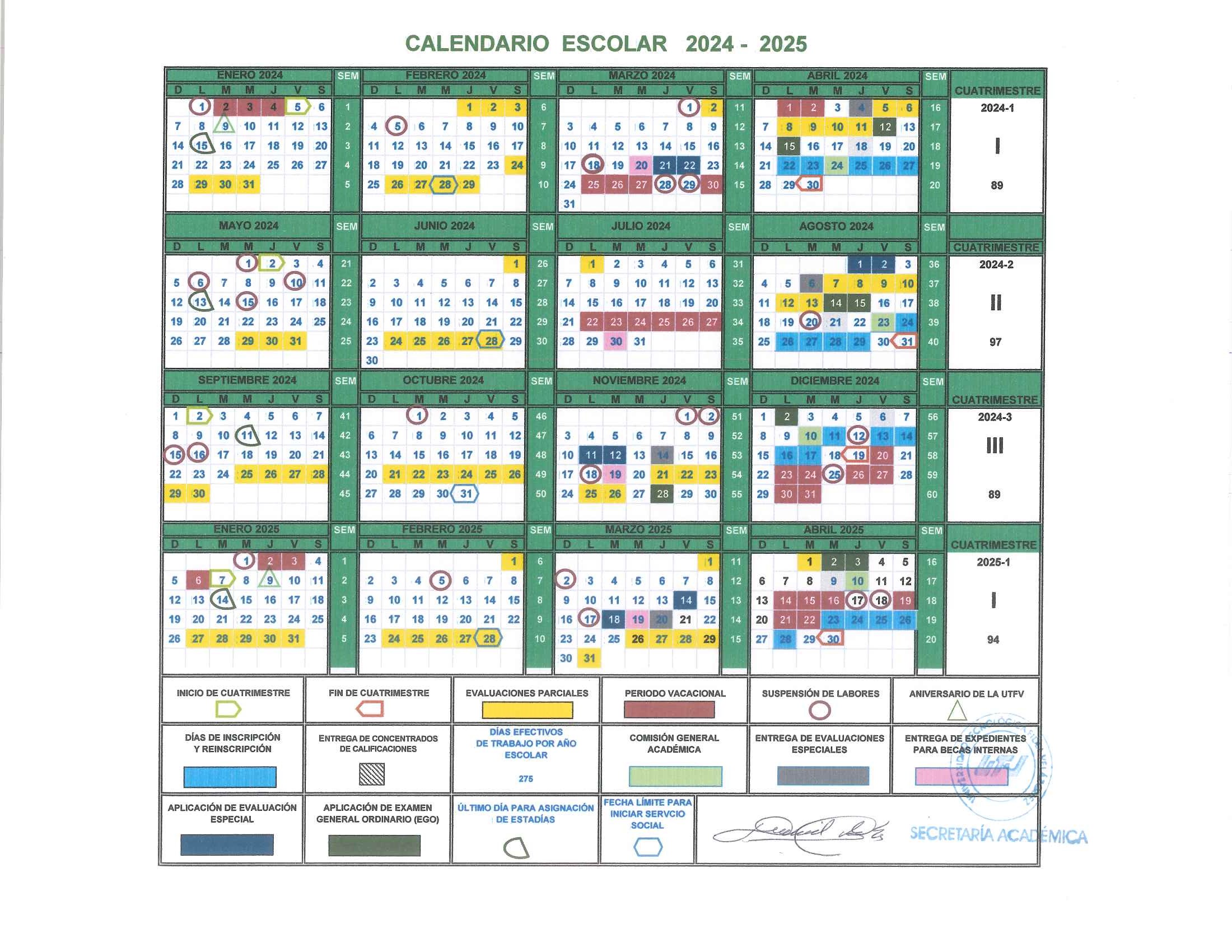 Calendario Escolar